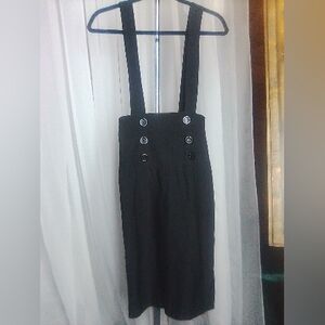 The Clothing Company Black Skirt with Button Accents
